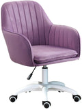 Ergonomischer Samt Burostuhl mit drehbarer Sitzflache und hohenverstellbarem Design fur Arbeitszimmer