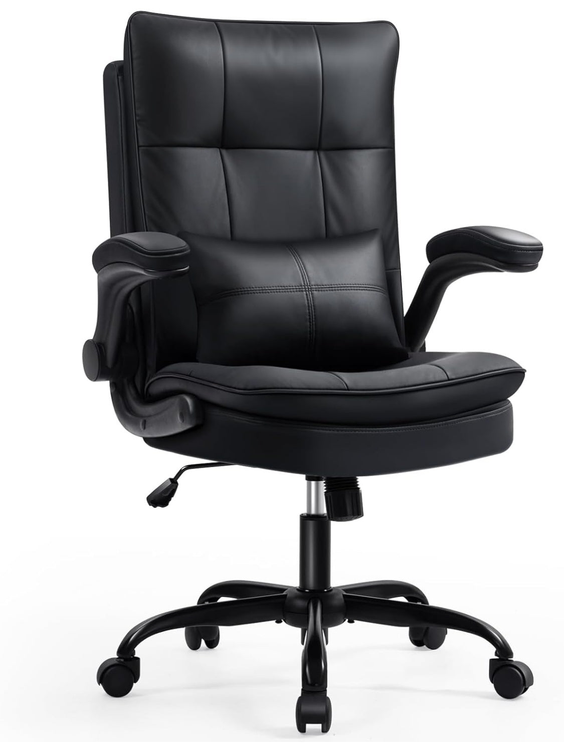 Ergonomischer Schreibtischstuhl in Schwarz mit komfortabler Ruckenunterstutzung