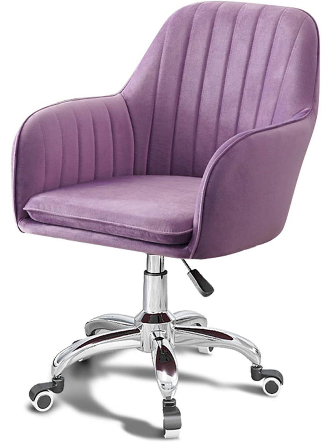 Ergonomischer Chefsessel aus Samt mit Lordosenstutze hohenverstellbarer Sitzflache und Drehfunktion fur Homeoffice